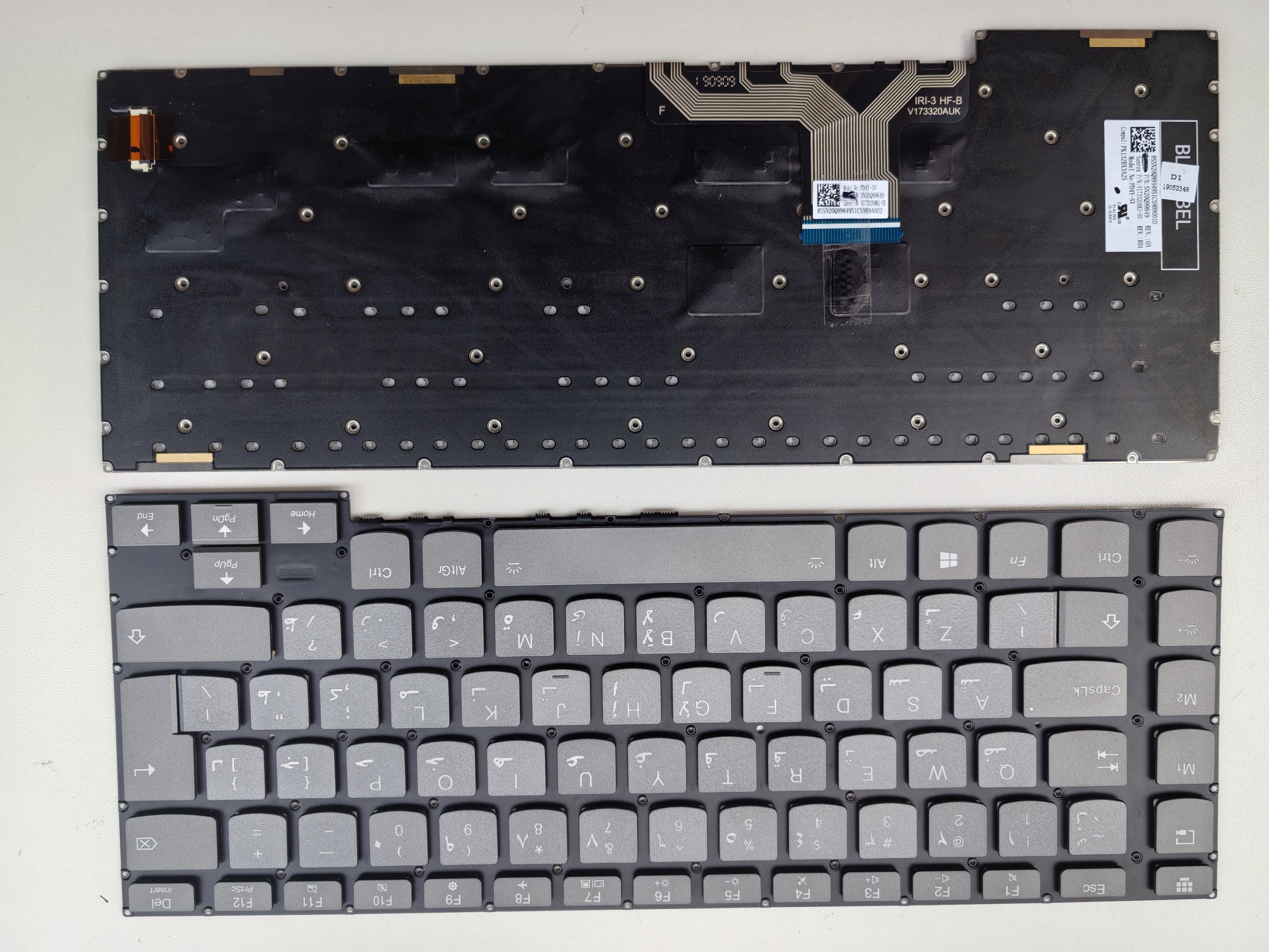 Picture of New Replacement Laptop Keyboard For LENOVO Y730-15 Big Enter/Y730-17/Y740-15/Y740-17 RGB colorful backlight Grey Backlit AR Layout